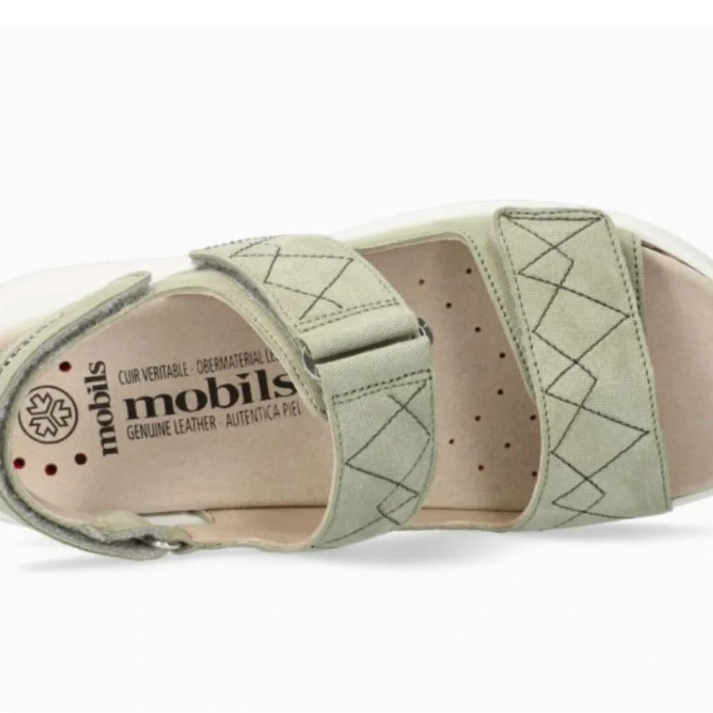 MEPHISTO BRITANY SANDALS - LIGHT KHAKI LIAM - SIZE 8.5 (EURO 39)